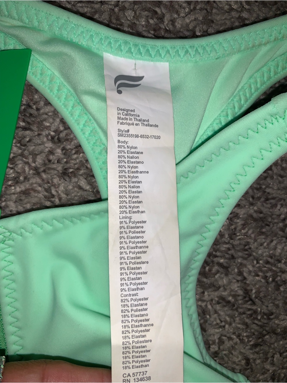 Fabletics Zip-Front Racerback Shaping Swim Set - Picture 13 of 13